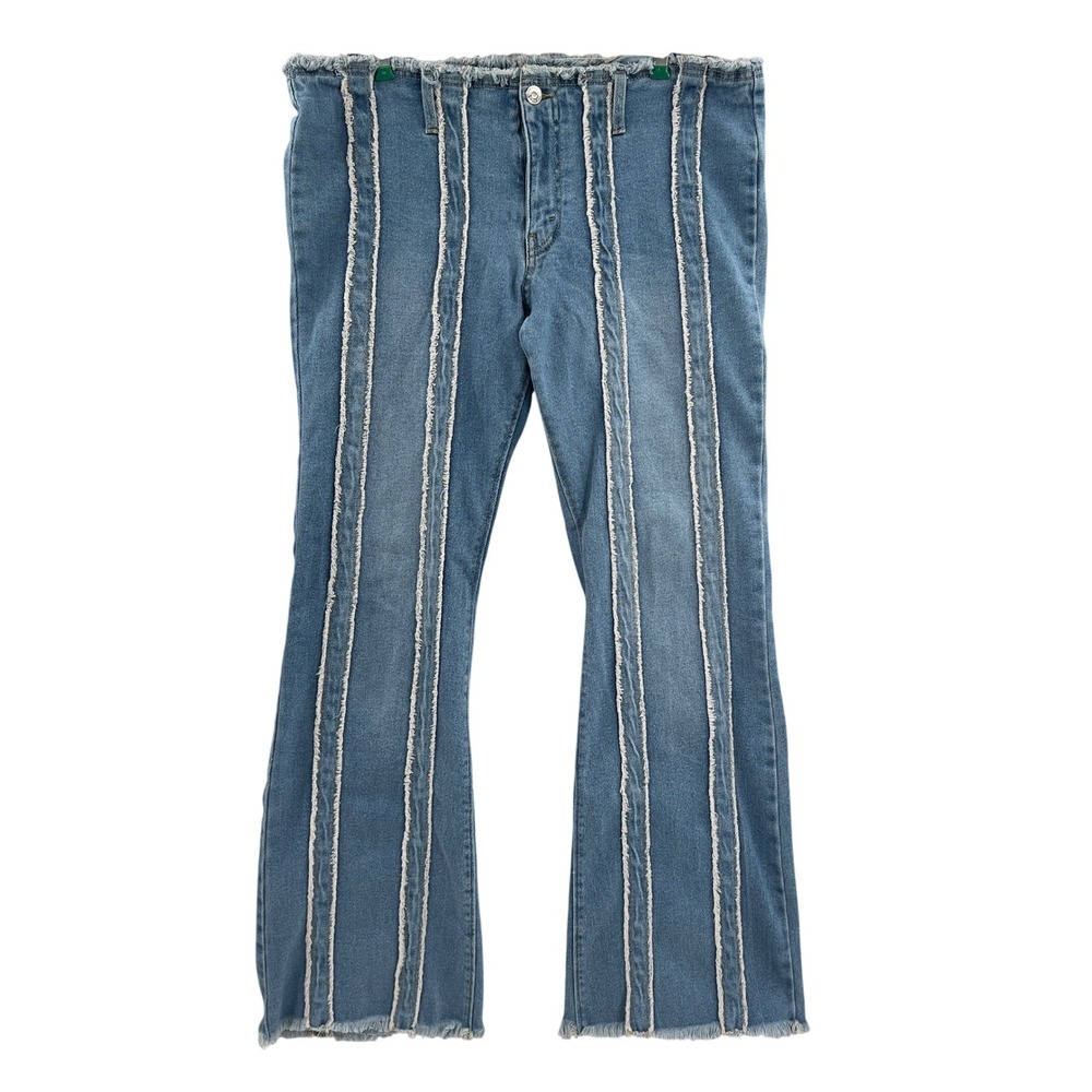 wild fable Two-Tone Blue Frayed Seam Jeans